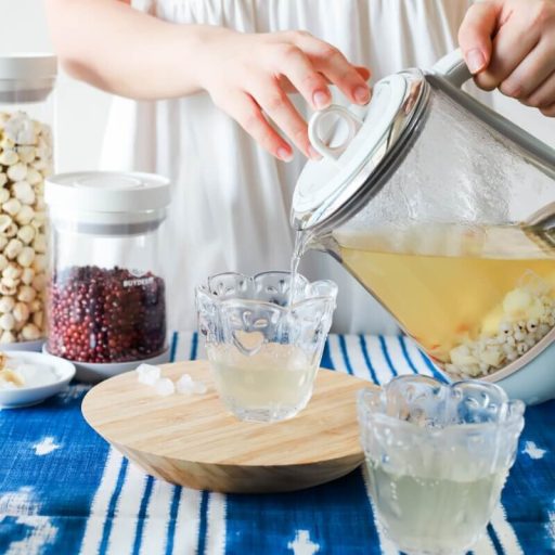 Buydeem K1594T i A206 Zestaw czajnika elektrycznego i podgrzewacza z garnkiem (zielony)