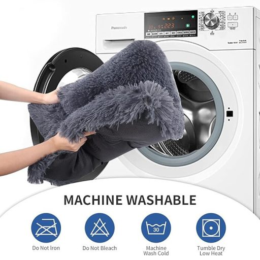 TEFOMATE Pluszowe legowisko dla psa L (ciemnoszary)