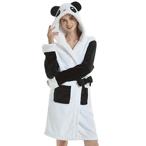 Szlafrok YisiNP Panda M (czarno-biały)