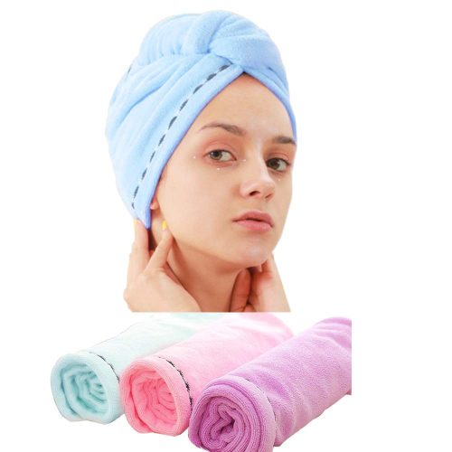 Laicky Ręcznik do włosów z mikrofibry, bardzo szybkie odsysanie wilgoci, 3szt